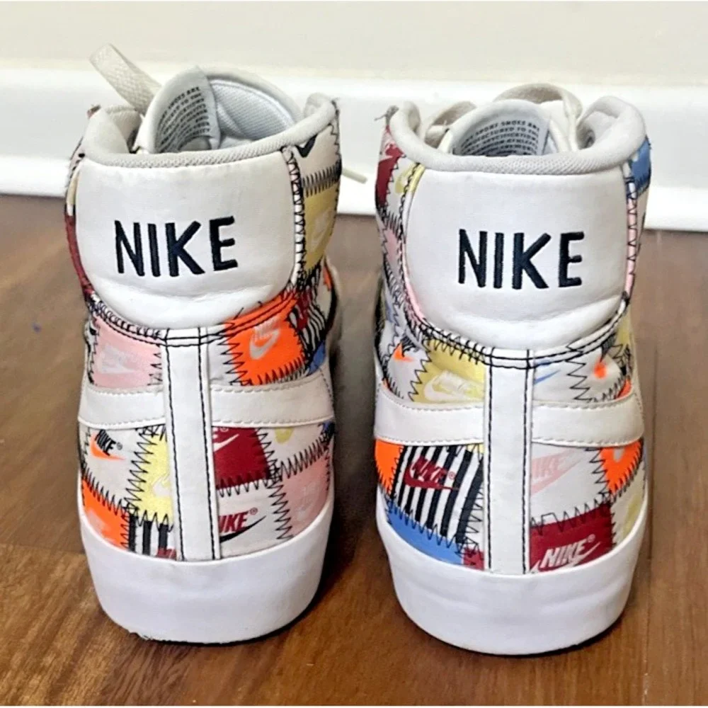 Nike Blazer Mid Patchwork Mens Sz 12 Shoes Athletic Retro Sneaker Gym CI9887-100